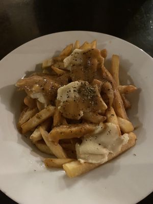 Vegan poutine  at Slices in Osaka