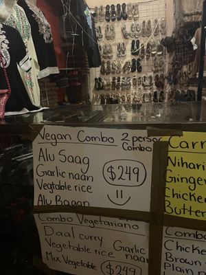 Vegan combo  at Taj Mahal  in Oaxaca