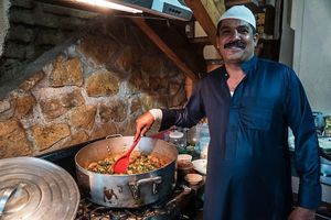 the chef irfan shahid  at Taj Mahal  in Oaxaca