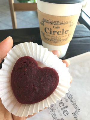 Vegan chocolate beet cake at Cafe Circle in Riverside