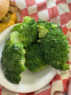 Huge broccoli   at Ocala's Downtown Diner in Ocala