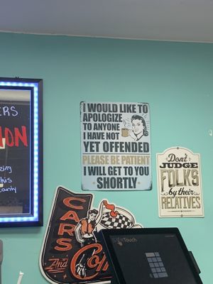 super ambiance aside from meat being served  at Ocala's Downtown Diner in Ocala