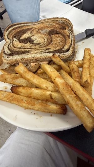 Rueben and friesnds  at Ocala's Downtown Diner in Ocala