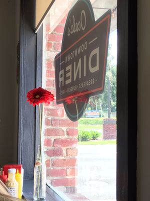 Window sign at Ocala's Downtown Diner in Ocala