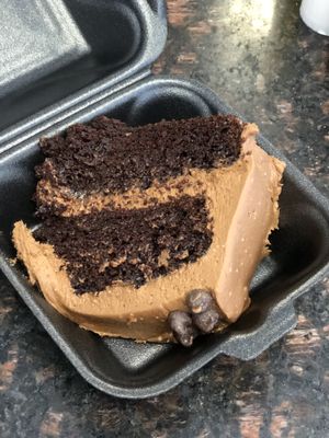 double chocolate cake sooo good  at Ocala's Downtown Diner in Ocala