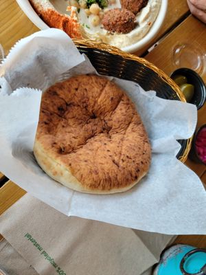 Pita at The Hummus House in Fort Lauderdale