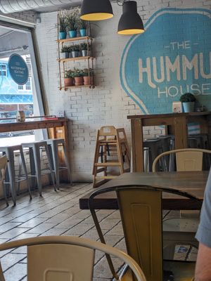 Inside at The Hummus House in Fort Lauderdale