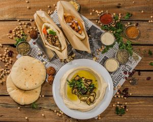 Falafel Pita #1 at The Hummus House in Fort Lauderdale