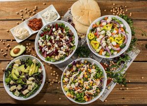 The Hummus House Salads at The Hummus House in Fort Lauderdale