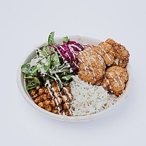 Crispy Cauliflower Rice Bowl at The Hummus House in Fort Lauderdale