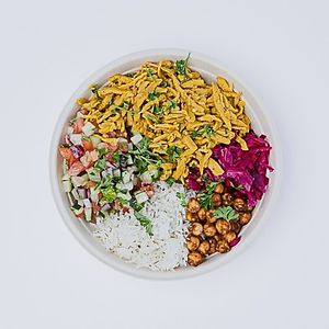 Vegan Shawarma rice Bowl at The Hummus House in Fort Lauderdale