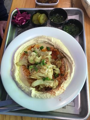 Cauliflower Hummus at The Hummus House in Fort Lauderdale