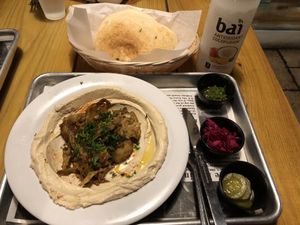 Meatless Shawarma bowl at The Hummus House in Fort Lauderdale