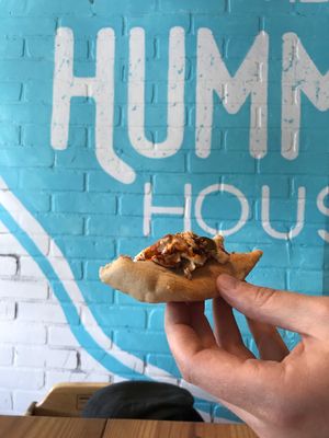 BBQ Chicken. Tasty! at The Hummus House in Fort Lauderdale