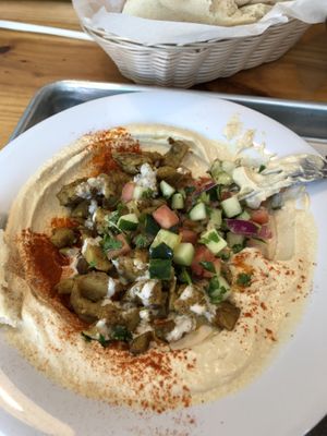 Vegan Shawarma and Humus bowl was very delish  at The Hummus House in Fort Lauderdale