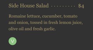 Salad.  at Les Amis Restaurant in Fullerton