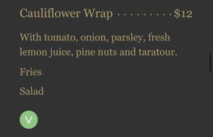 Wraps.  at Les Amis Restaurant in Fullerton