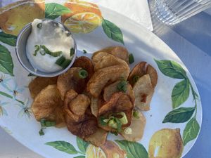 potatoes!!!  at Les Amis Restaurant in Fullerton