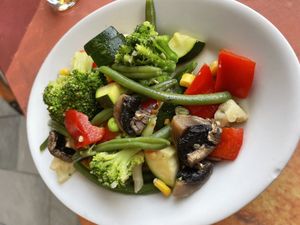 Steamed vegetables   at Lalia Ristorante in Pezinok
