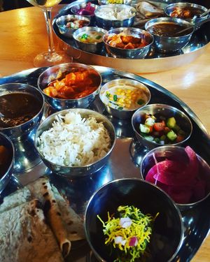 Vegan thali from a couple of months back - we go so often I didn't take a photo on my most recent visit! at Jaldee Jaldee in Brighton