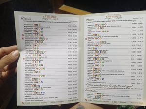 Carta actualizada. Octubre 2023 at Pizzeria Dolomiti in Albacete