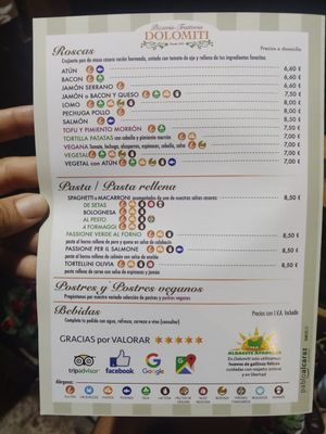  at Pizzeria Dolomiti in Albacete