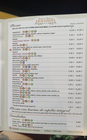  at Pizzeria Dolomiti in Albacete