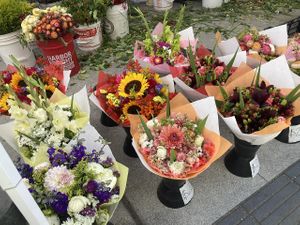 Flour vendor at Capitol Hill Sunday Farmers Market in Seattle