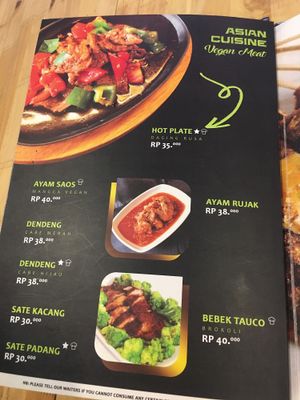 Menu 2 at Voi in Medan