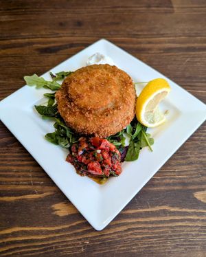Fishless Fishcake at The Brit in Port Talbot