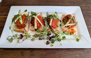 Meatless meatballs at The Brit in Port Talbot