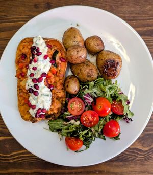 Stuffed Butternut Squash at The Brit in Port Talbot