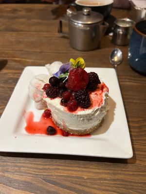 Best Vegan vanilla cheezecake ever!  at The Brit in Port Talbot