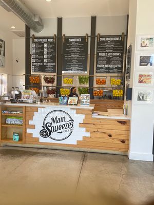 Menu   at Main Squeeze Juice Co in Lake Charles