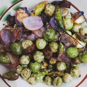 Shallot, garlic and small eggplant at Mahob Buos - Siem Reap in Siem Reap