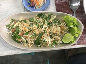Banana blossom salad at Mahob Buos - Siem Reap in Siem Reap