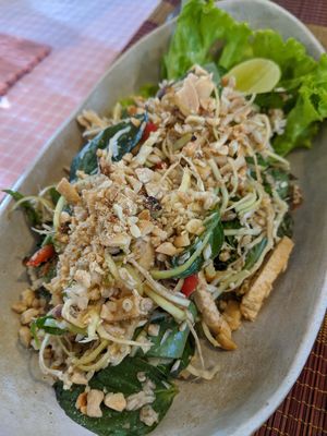 The banana flower salad - light, fresh, bursting with flavours! at Mahob Buos - Siem Reap in Siem Reap