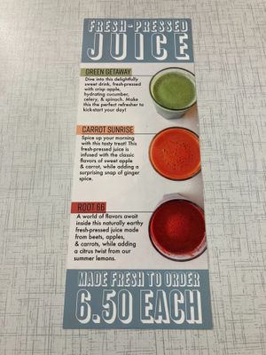 Juice Menu 05/01/2021 at Anna's House in Westland