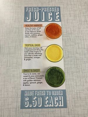 Juice Menu 05/01/2021 at Anna's House in Westland