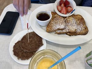 Vegan French Toast and Sausage  at Anna's House in Westland