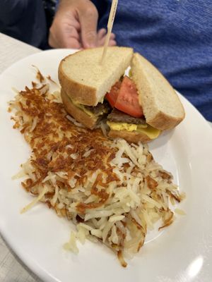 Vegan breakfast sandwich !  at Anna's House in Westland