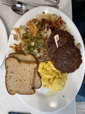 Big breakfast   at Anna's House in Westland