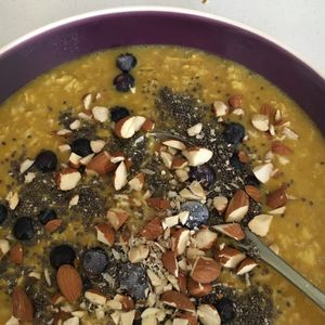 Turmeric oats  at Greengate in Stellenbosch