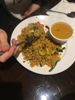 Veggie and rice! at Himalayan Kabob and Curry House in Cotati