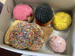 My box of goodies at Soy Concha Bakery in Santa Ana