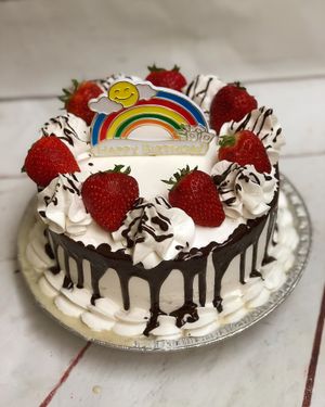 Vegan Tres leches cake at Soy Concha Bakery in Santa Ana