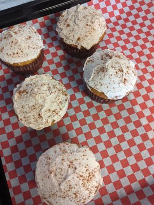 Pumpkin Cupcakes at Polymath Educational Cafe in Marshfield