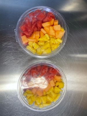 Fruit bowl at Polymath Educational Cafe in Marshfield