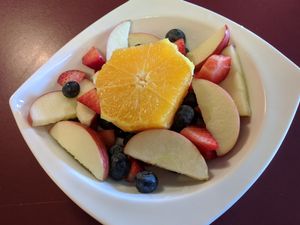 Fruit Salad at Polymath Educational Cafe in Marshfield