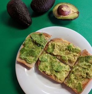 Avocado Toast at Polymath Educational Cafe in Marshfield